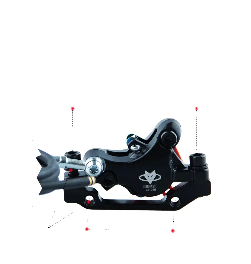 Goodtaste GT03N Front Clamp (Left Disc) Hydraulic Brakes Power Off Xod Long Oil Tube 1100mm 160 140 Mountain E-bike Brake