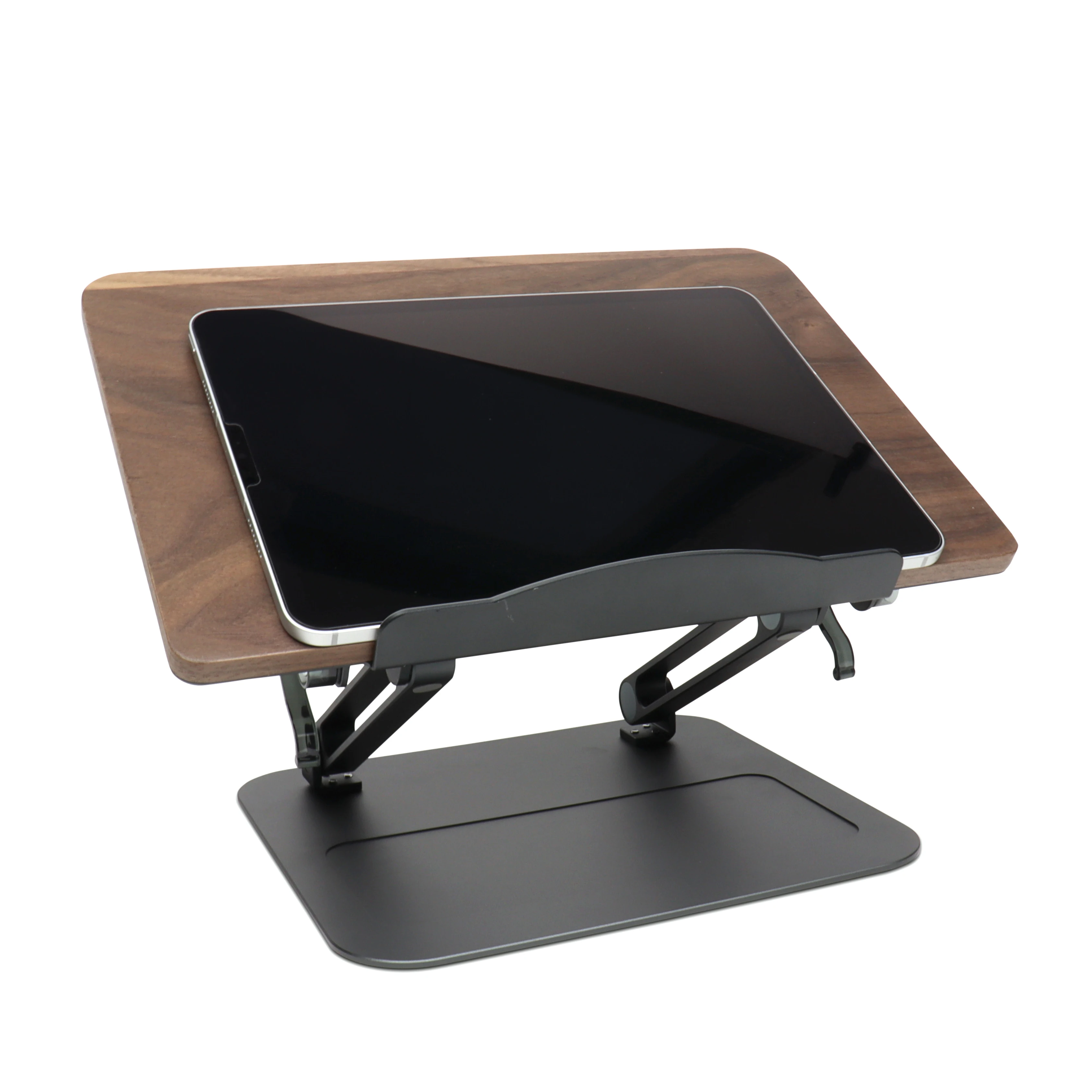 Hot Sale Factory Wholesale Aluminum Walnut Book Stand For Reading Book Laptop Tablet Pc Ipad Bible Recipe Book