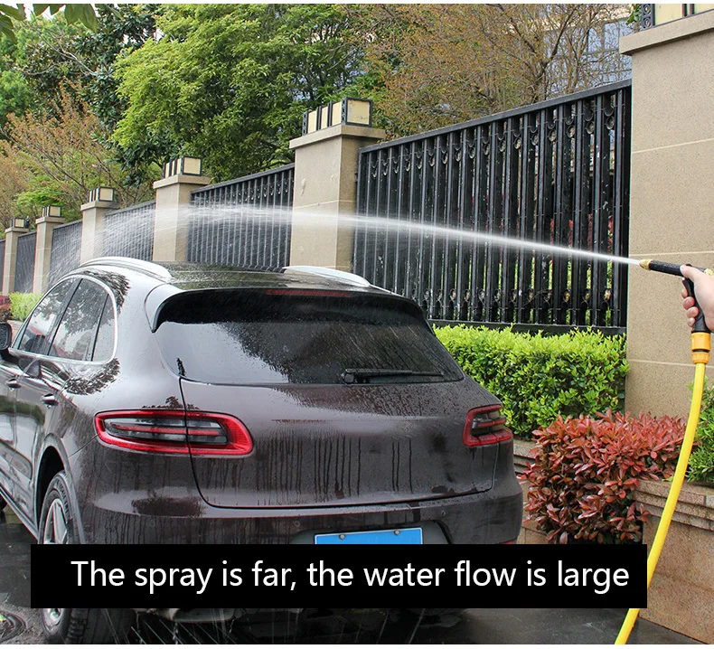 Water Spray Gun Nozzle Multi-function Car Washing Garden Water Gun Hose Nozzle High Pressure Spray Adjustable