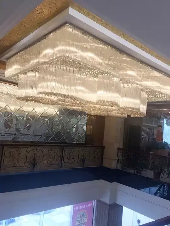 Custom Project big size lustre crystal chandelier hotel luxury Ceiling Lamp lighting modern chandelier luxury for hotel