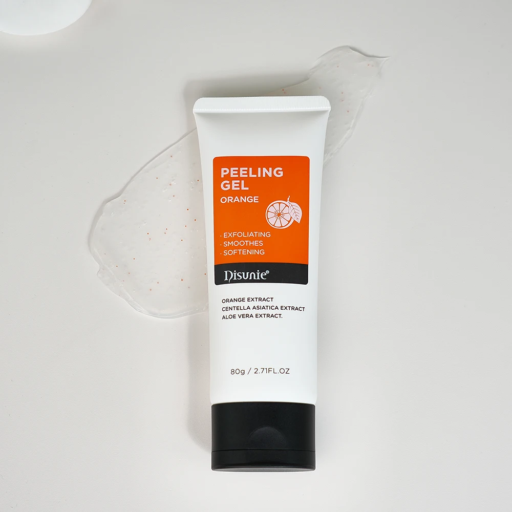 Disunie Orange Face Whitening Peeling Gel Centella Aloe Vera Exfoliating Removes Dead Skin Cells Soothing Facial Peeling Gel