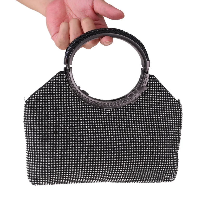 2022 new develop women crystal stone evening party bag
