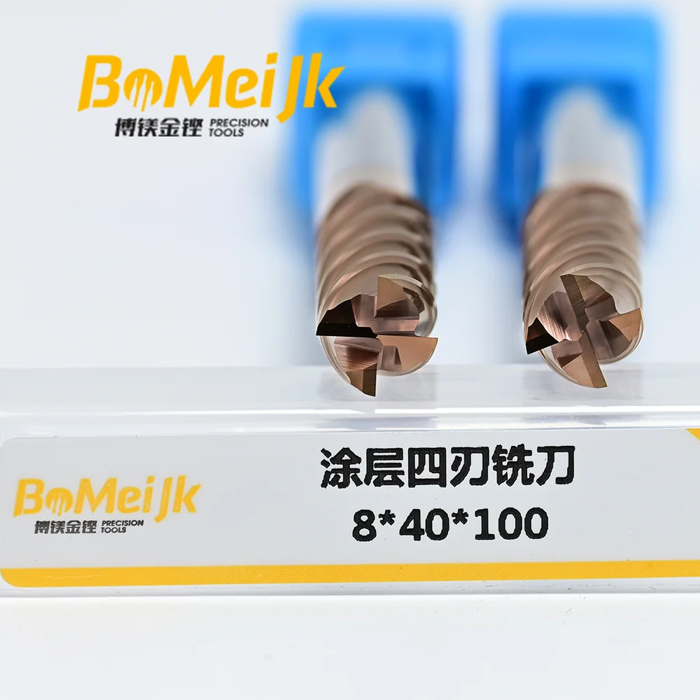 Высокопрочные прецизионные станки с ЧПУ 4 фрезы квадратным концом из карбида вольфрама Индивидуальная поддержка OEM