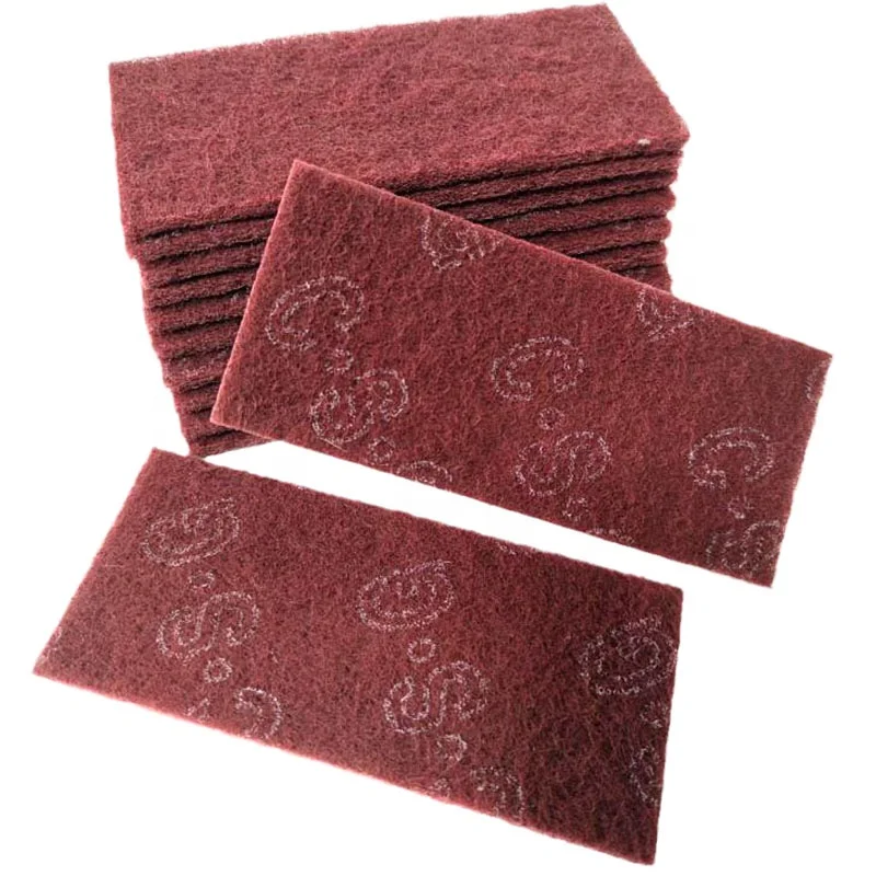 Non woven mat nylon grinding kitchen cleaner wear-resistant non-woven heavy duty hand mat large roll sponge cleaning cloth