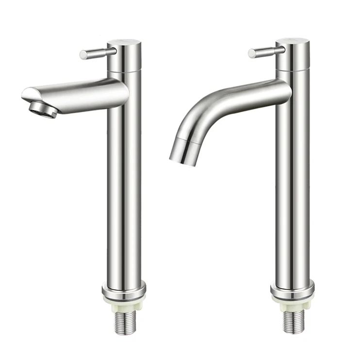 Stainless steel single handle taps one hole waterfall mixer sinks face bathroom cold wash basin faucet