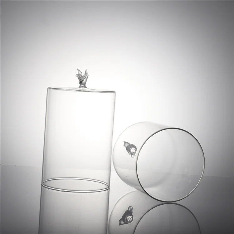 
Decorative Mouth Blown Clear Glass Display Cover Cake Dome Glass Dome Cover 