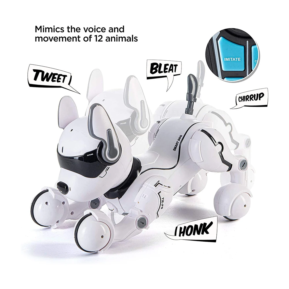 RC Voice Remote Control Dog Toy Electronic Pets Dancing Programmable Smart Robot Dog Gift Toy for Kids