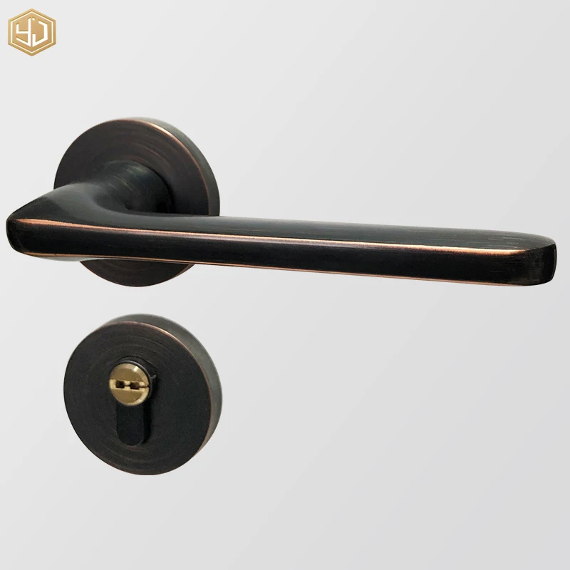 Luxury Style Zinc Alloy Handle Lock For Room Door Wooden Door Locks