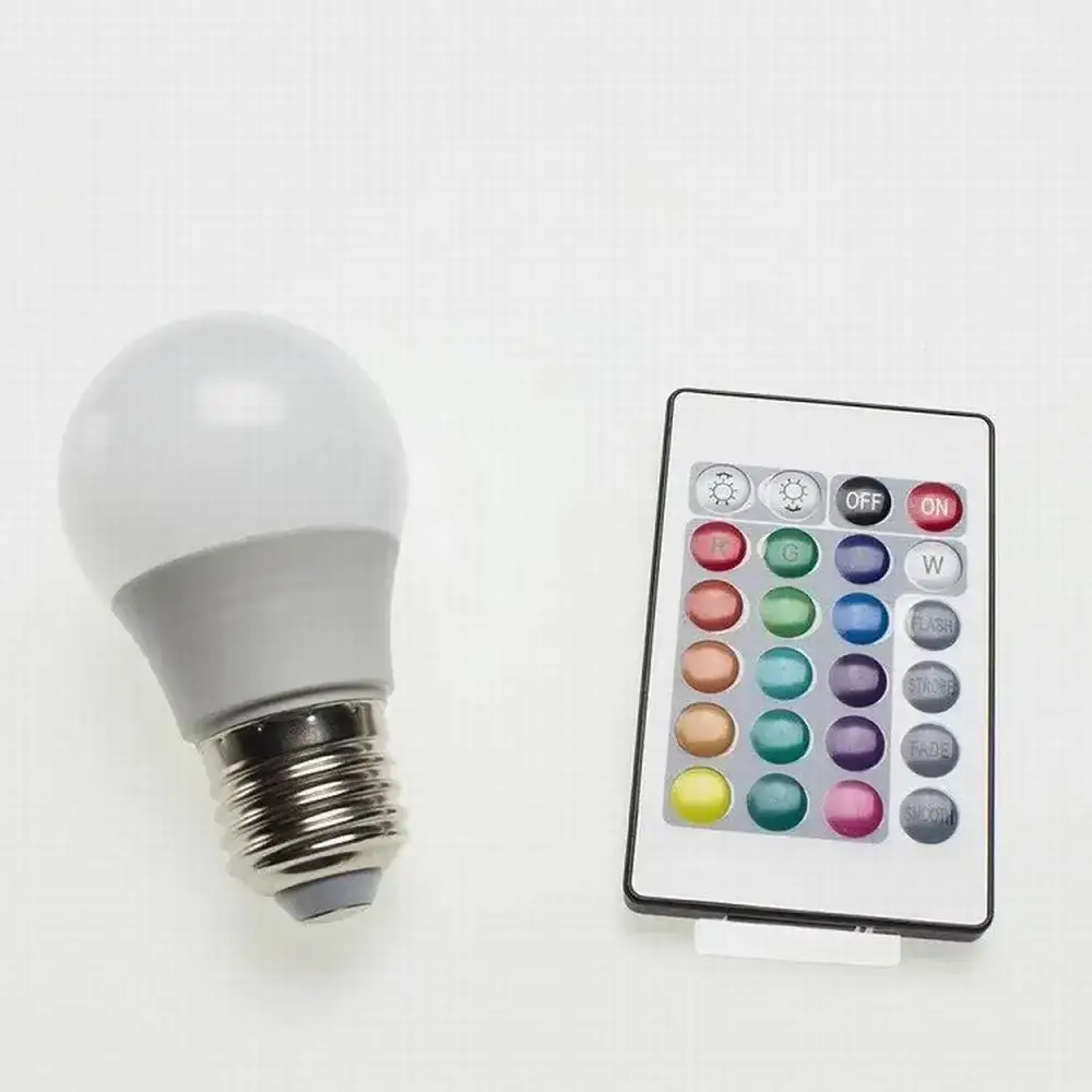 Hot Selling 5W Led Light Rgbw Colorful Bulb Changing Control E27 Lighting Mode Energy Saving Led Smart Lights Bulb