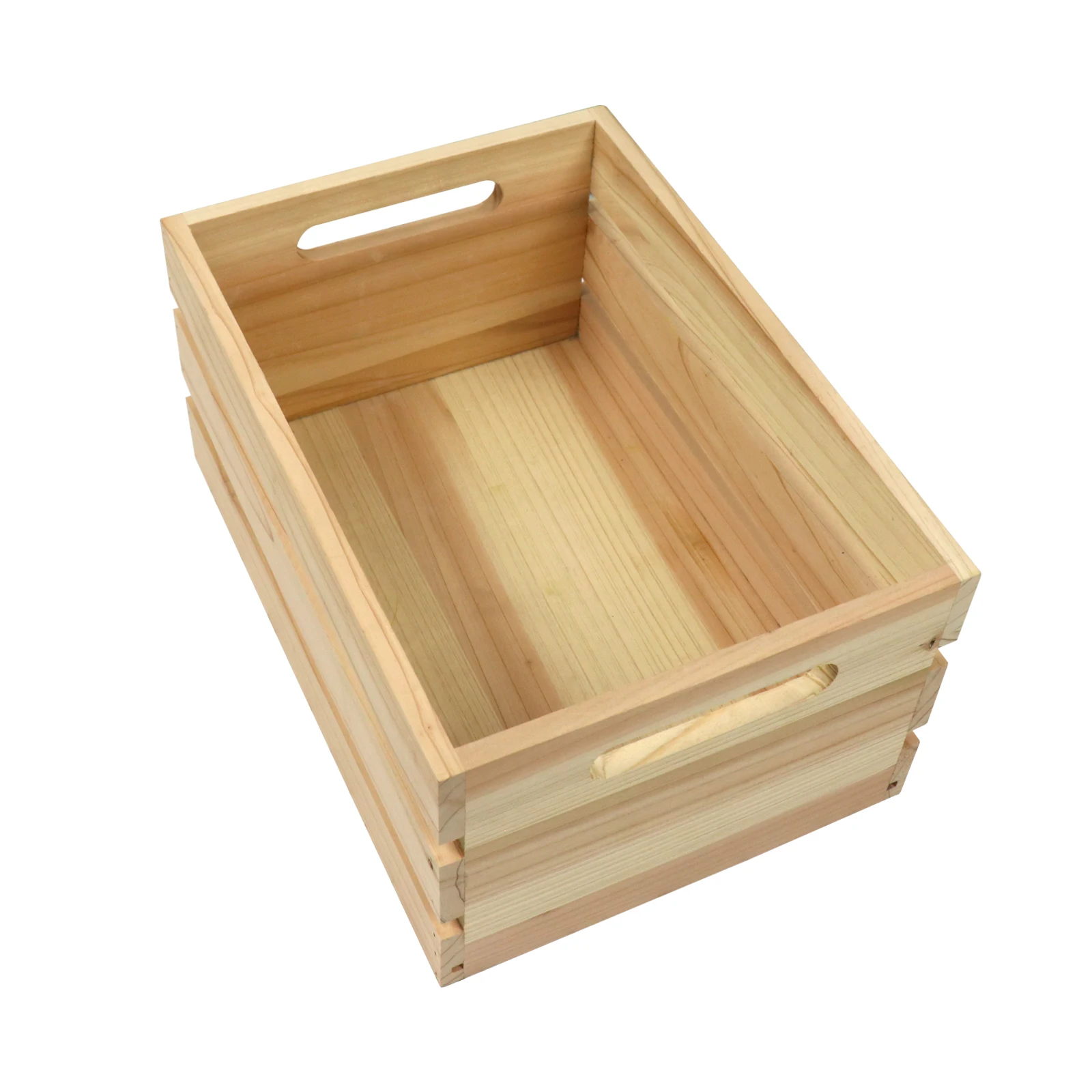 Receive series supermarket goods basket decoration wooden box stalls shelves Crates Boxes Wood Storage Fruit Vegetable Crate