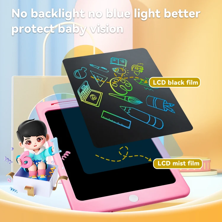 Tablet menulis  papan menggambar elektronik untuk belajar Doodle  8.5 12 inci LCD writing tablet digital slate for kids