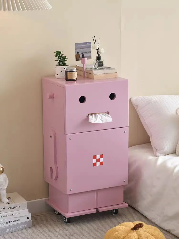 Multi Function Deck Living Room Wooden Robot Medieval Rana robot side cabinet wooden storage cabinet bedside table