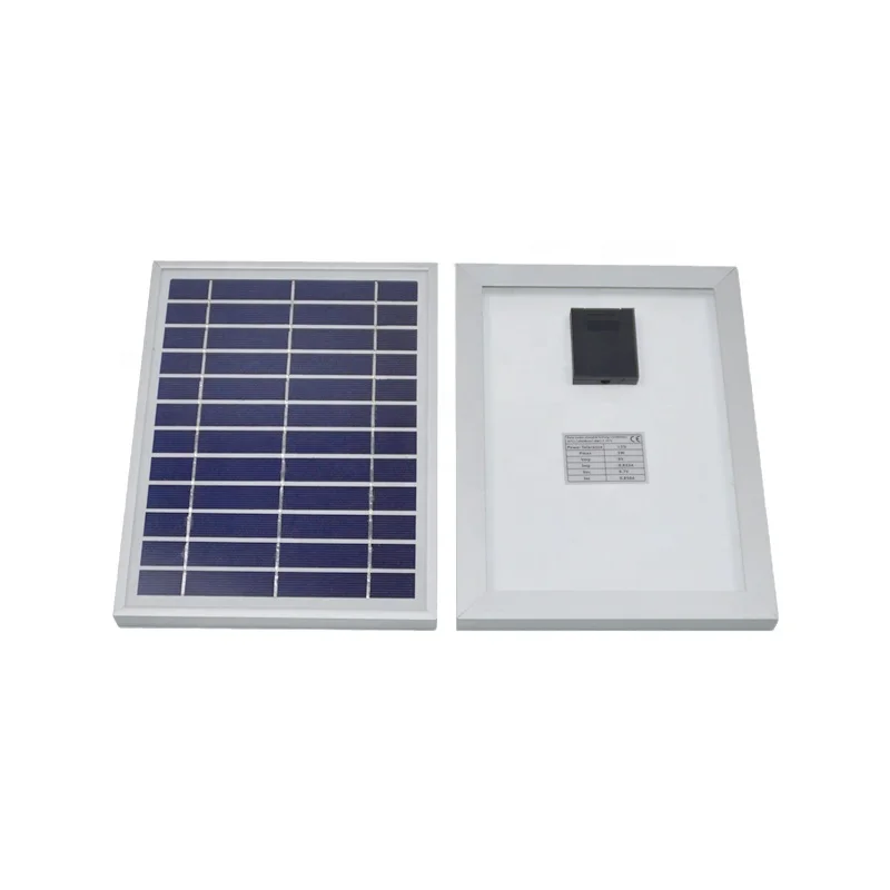 6V Portable Solar Panel Charger 5W Glass Laminated Solar Panel ZW-5W-6V Mini Poly Crystalline Solar Panel