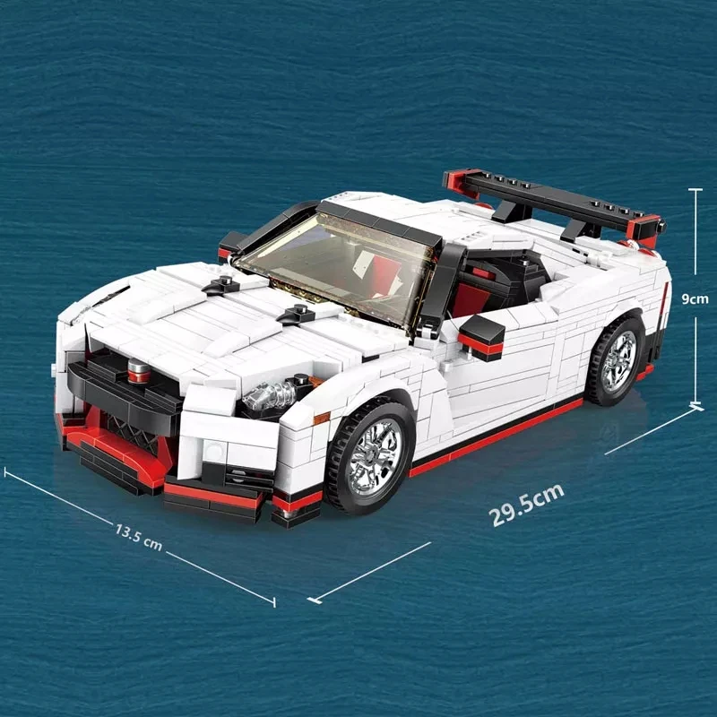HW Nismo Nissan GTR R35 Super Racing Sport Car Creative Idea Series Vehicle Bricks MOC Building Blocks For Kids 1024pcs