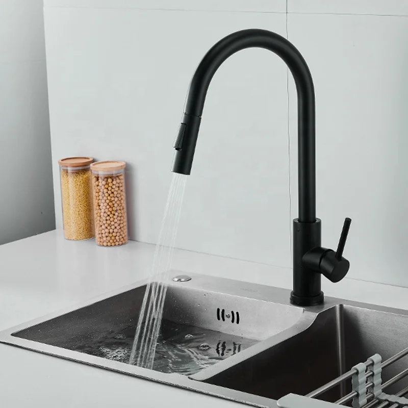 Kinglions Pull Out Smart Sensor Kitchen Faucet Crane Sensor Kitchen Water Tap Sink Mixer Touch Faucet Sensor Basin Faucet
