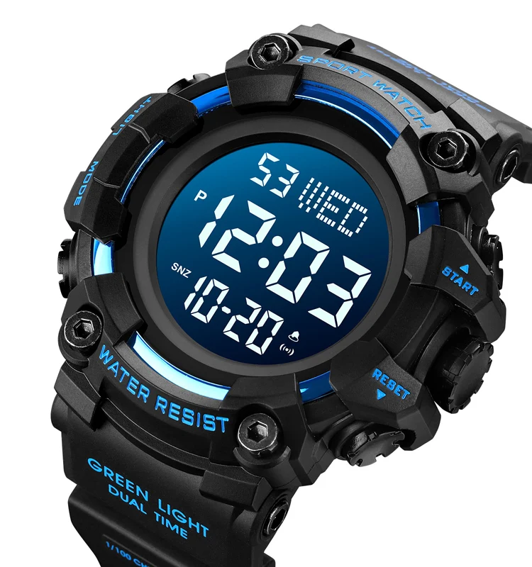 Custom oem wholesale new arrive SKMEI 1968 digital multifunctional plastic fashion waterproof gift men sports wrist watch