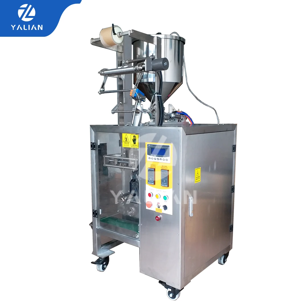 Mini Back Sealing Filling Vertical Gel Pack Automatic Chili Sauce Paste Film Roll Sachet Pouch Packing Machine