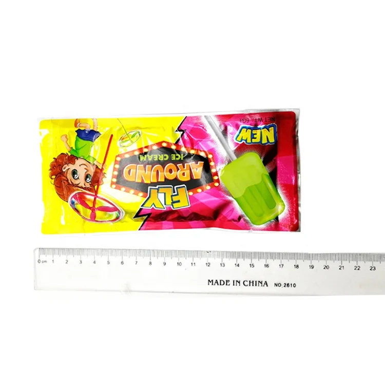 China toy candy manufacturers wholesale A batch of soft sweet ice cream shaped fruity lollipop