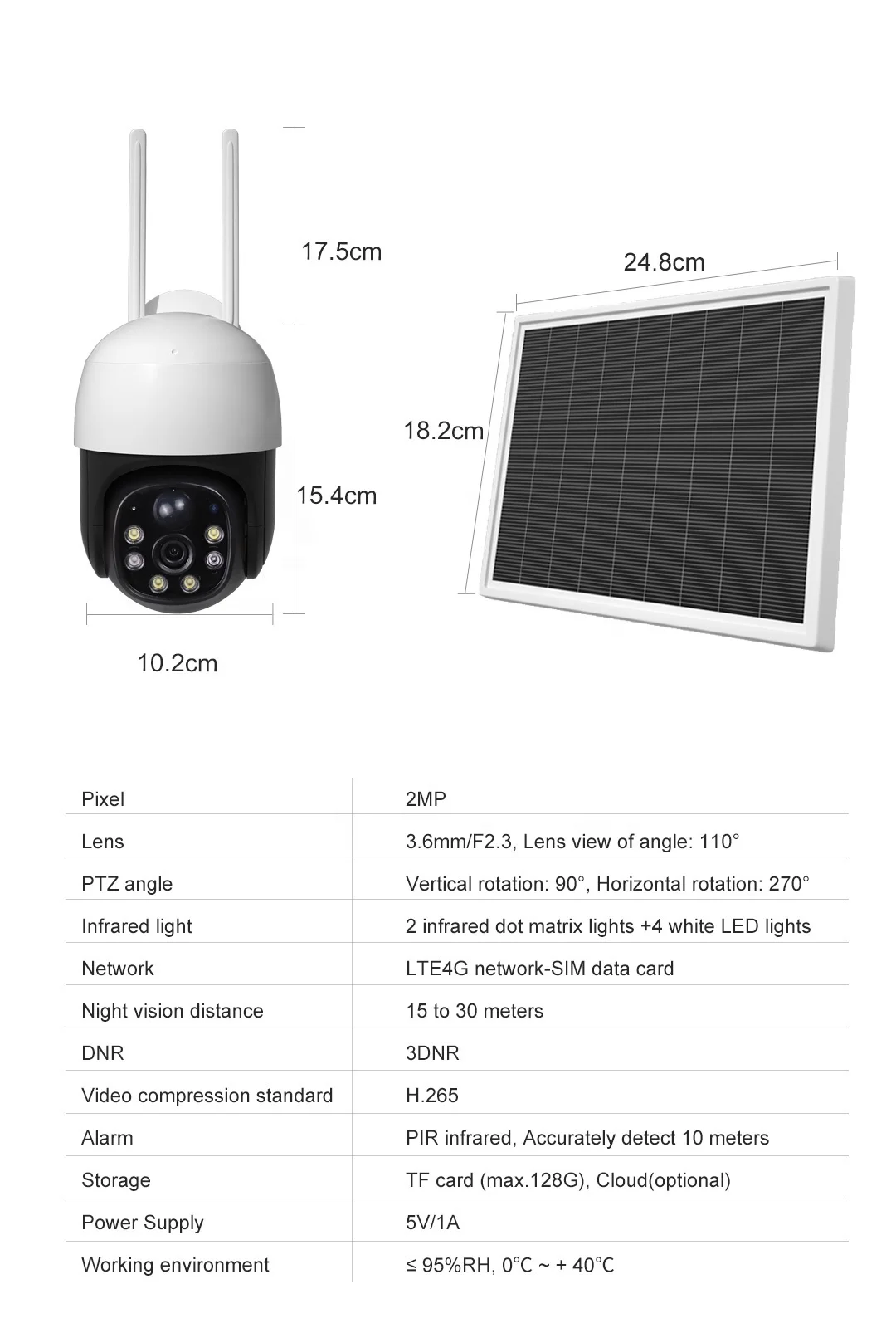 AC90 WiFi Wireless solar power camera 4G 3G sim Card Slot CCTV Security IP Camera Outdoor Support 128G Memory Card