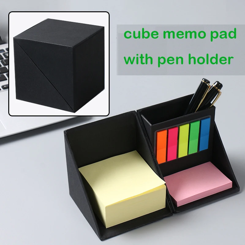 Artistic 25 sheets per cube memo pads set to do list with pen holder