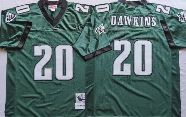 PHI Team винтажные Ретро 12 Randall Cunningham 20 Brian Dawkins 92 Reggie белые ретро зеленые пользовательские американские футбольные майки
