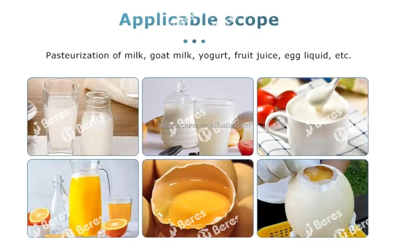 100L per batch Juice beverage egg liquid sterilization filling production line equipment