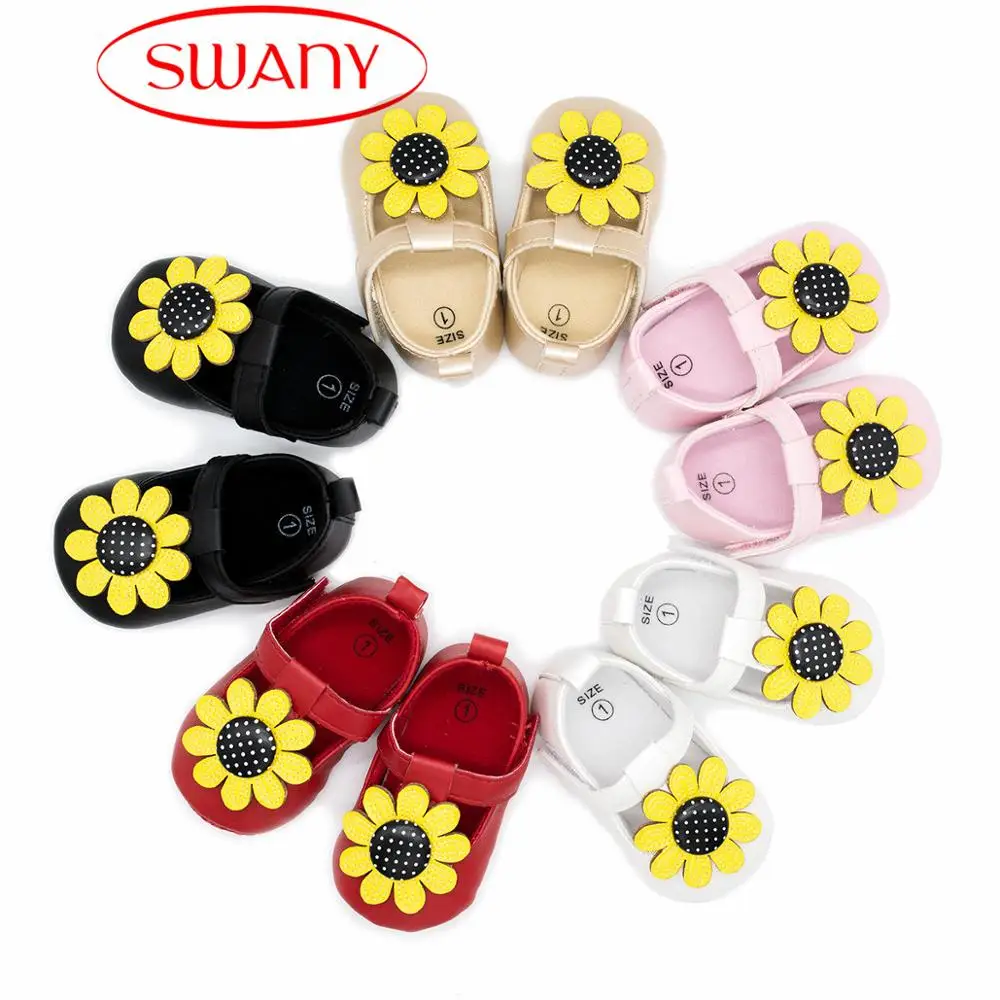
Sunflower princess Soft Sole Baby Shoes 
