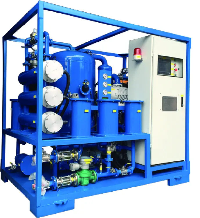 efficiency transformer cooling coolant oil filter machine double stage vacuum transformer oil dehydration degassing purifier