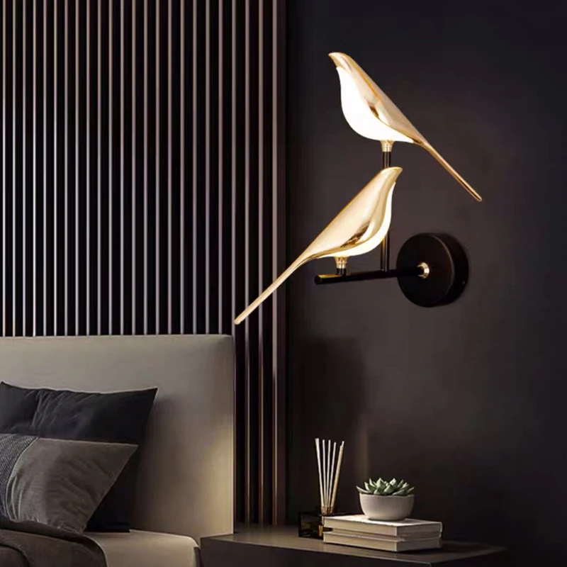 Led Wall Lamp magpie Bird Model Light Sconce Light Indoor Lighting Home Kitchen Bedside Bedroom LivingRoom Home Decoration