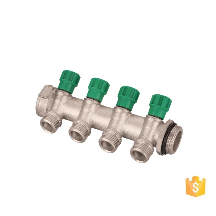 high quality 2 way valve brass hose manifold made in China