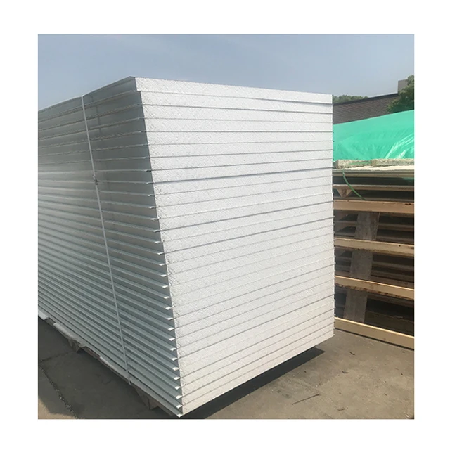 
Hot Sale color steel insulated dubai fire proof eps sandwich panelfor clean room project 