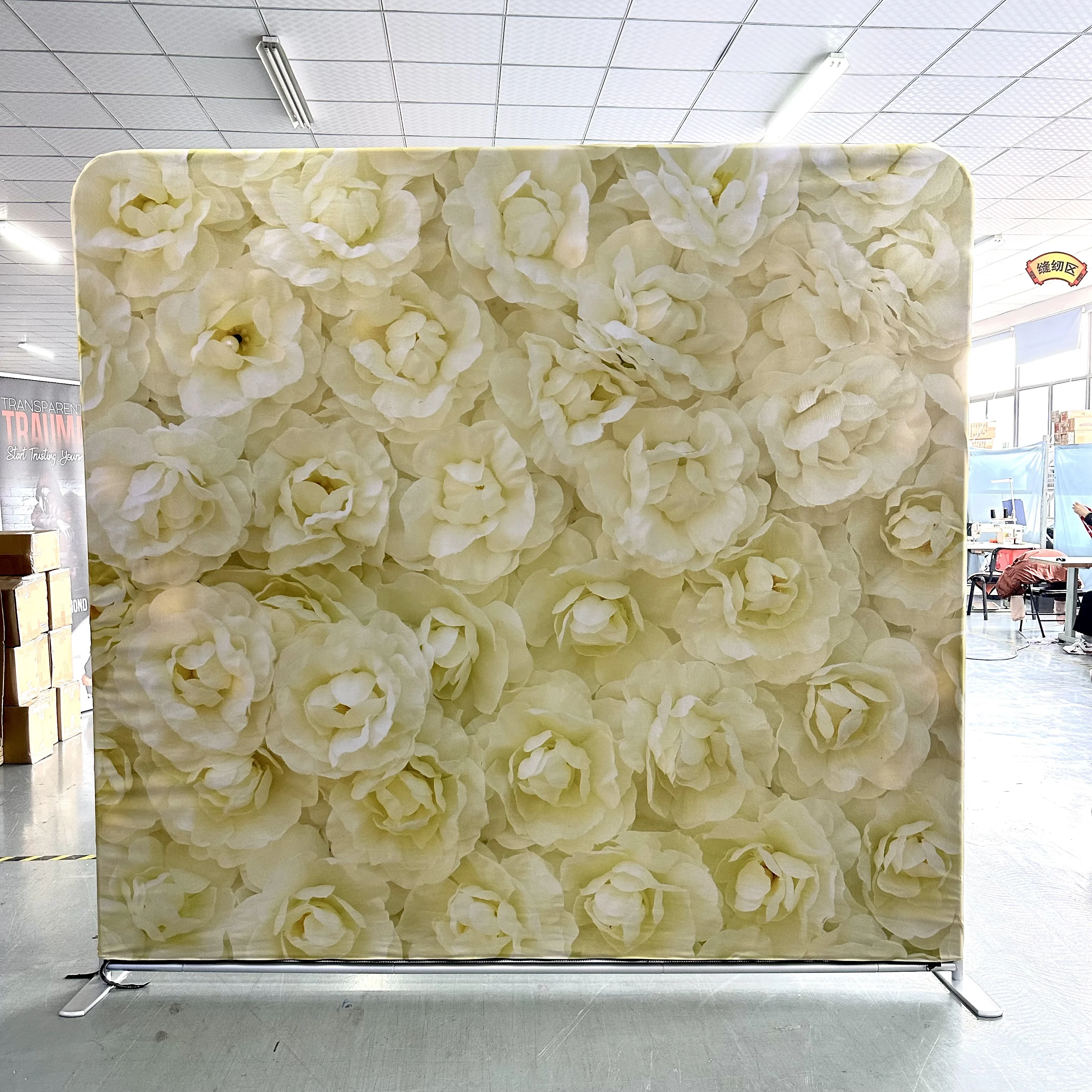 8Ft 10Ft Portable for party & wedding Event Promotion Advertising Fabric Trade Show Backdrop Banner Wall Pop Up Display Stand