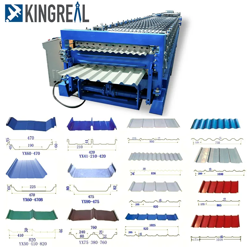 IBR Roofing Tiles Roll Forming Machine Inverted Box Rib Steel Aluminum Sheet Roof Panel Production Line Good Sale Africa