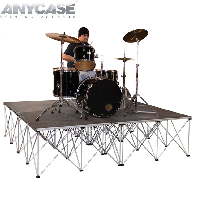 Heavy Loading Easy assemble portable stage with 16' high legs
