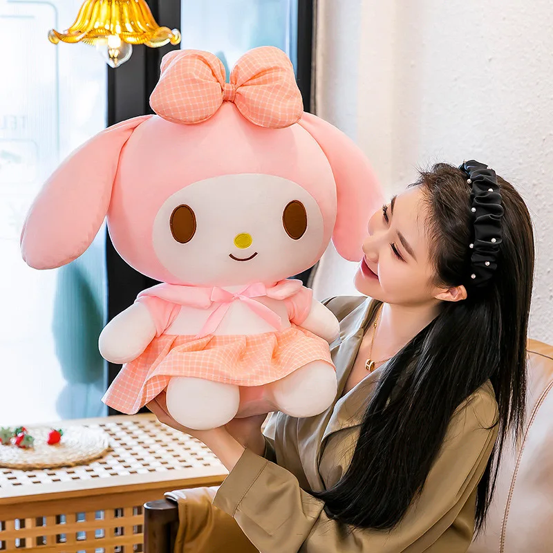 Kawaii мягкая Kuromi My Melody Cinnamoroll Плюшевая Игрушка Аниме Мягкие плюшевые подарки для детей