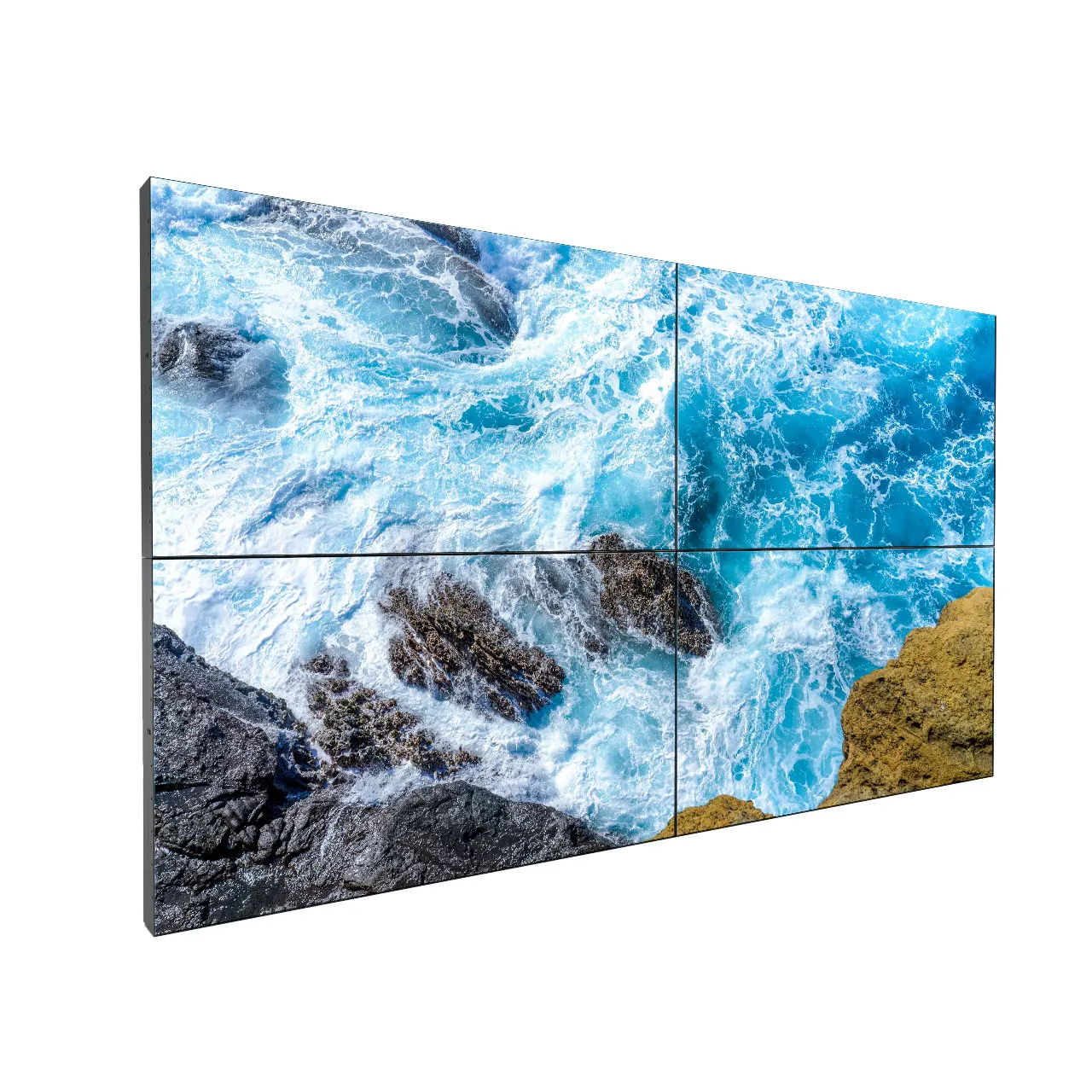 46 49 55 inch indoor 4k LCD video wall LCD panel 2x2 3x3 display price mutil advertising screen