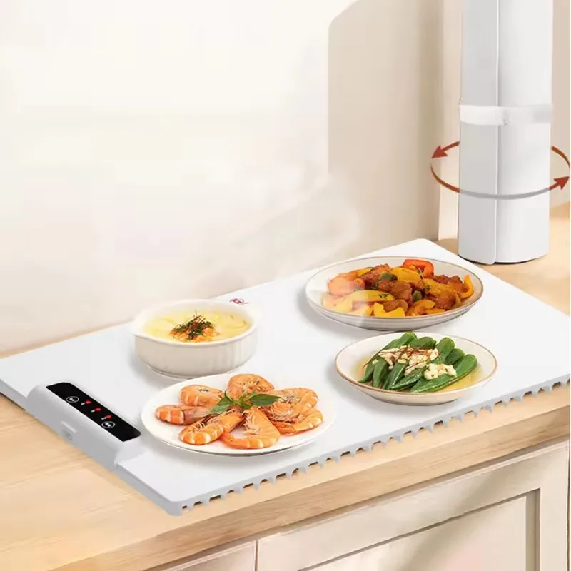 Silicone Electric Adjustable Temperature Control Food Warming Tray Heating Plate Mat Table