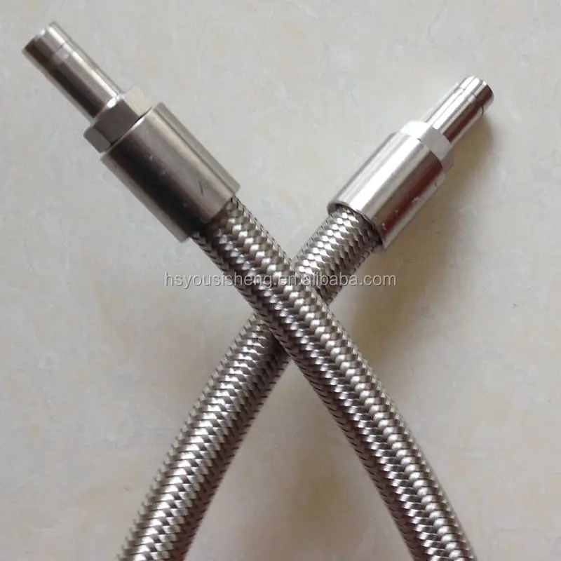YSS stainless steel wire braid hose refrigeration flexible hose PTFE butane hose
