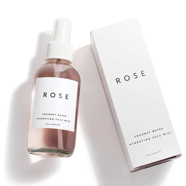 Private Label Rose Water Face Moisturizing Spray Mist Toner 100% Organic Natural Spray Facial Toner Rose Water Skin Care