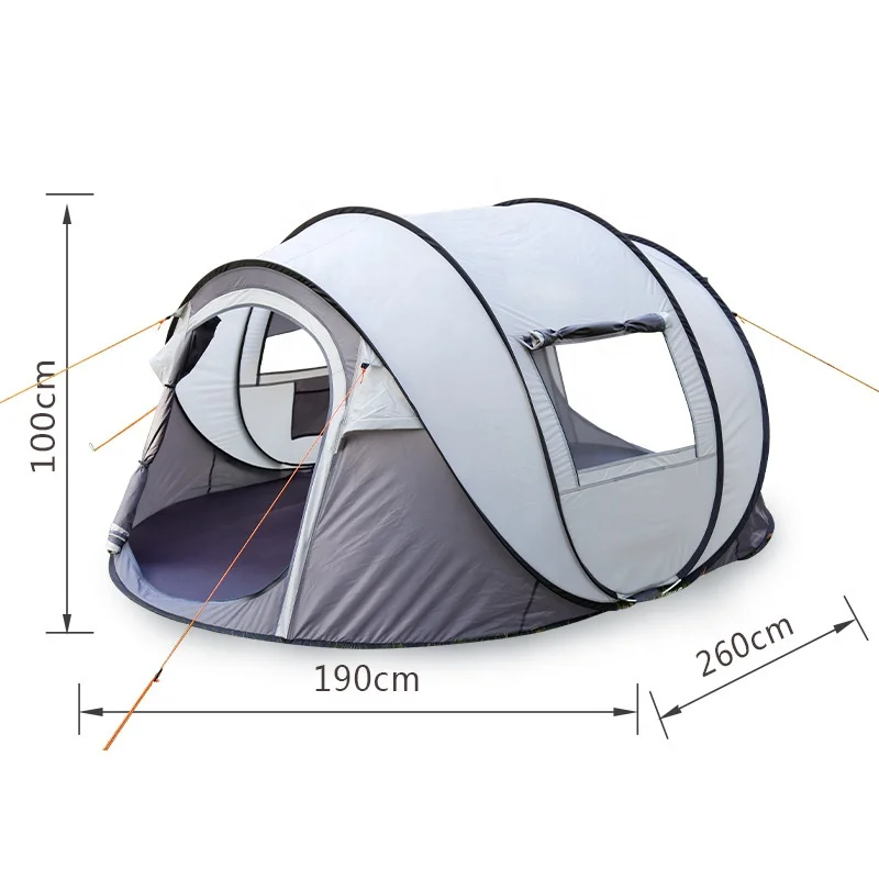 Trending Outdoor Automatic Pop Up Camping Tent 3-4 Persons Family for Sale