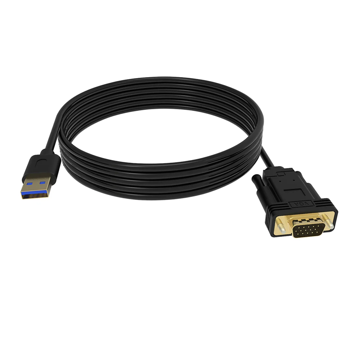 Behpex USB 3.0 to VGA Cable  USB to VGA Adapter Cord 1080P @ 60Hz, External Video Card, Only Support Windows 10/8.1/8 / 7 (NO XP