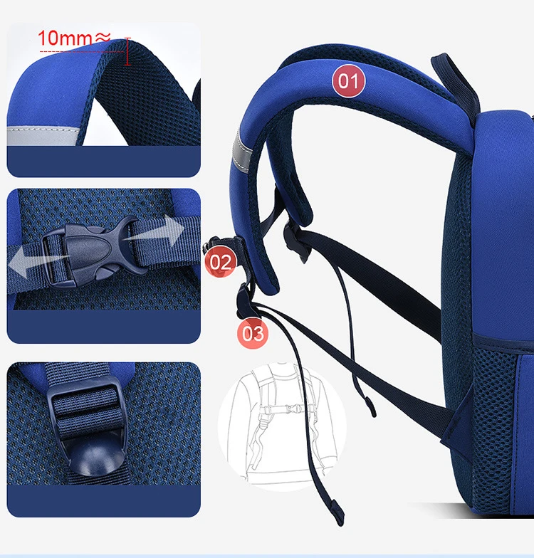 custom cartoon kids backpack high-capacity school backpack for period children boys and girls