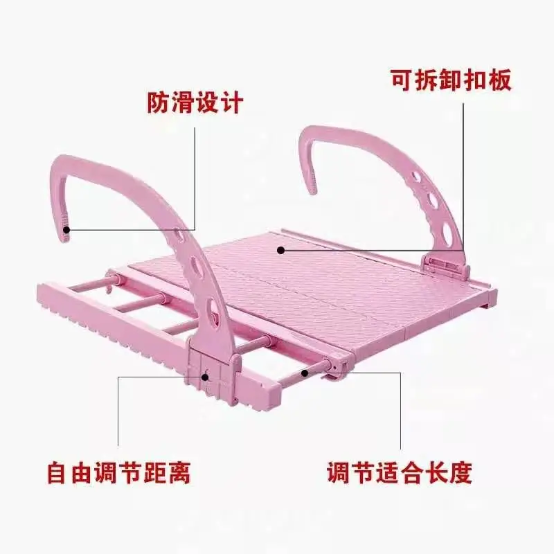 Source manufacturers retractable drying rack balcony shoe rack foldable dormitory window drying rack