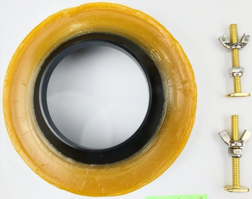 Toilet wax ring with flange bolt and nuts leak and odor proof toilet sealing rings