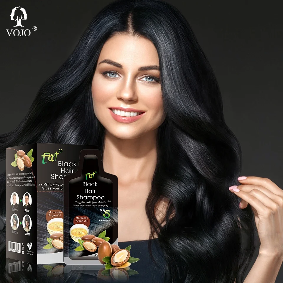 Волшебный Шампунь Noni для черных волос, шампунь для окрашивания коричневых волос, без аммиака, натуральная травяная краска для волос