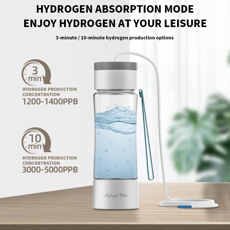 Ur-health Portable Hydrogen Water Generator Bottle Alkaline Water Bottle 380ml