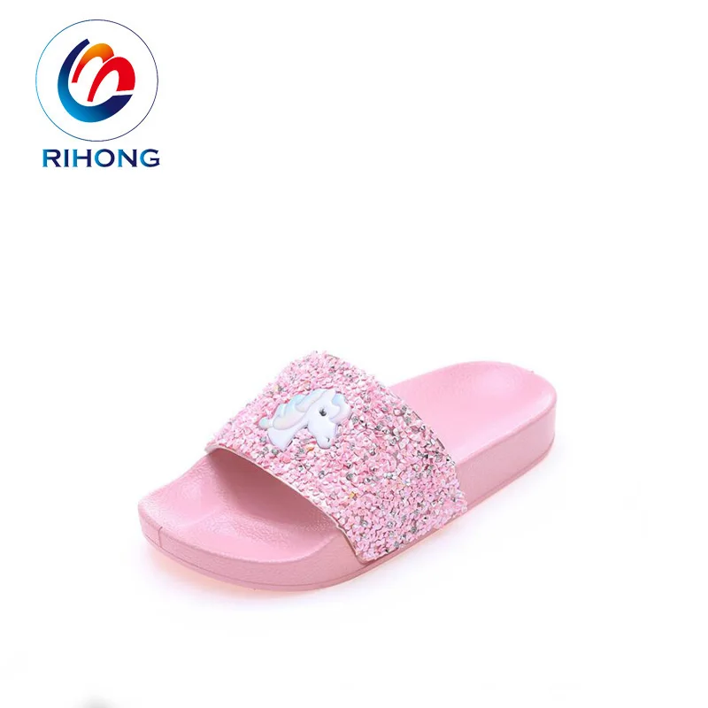 free mock up design cheap wholesale fashion beach slide on slide slipper summer girl toodler sandal (1600214883315)