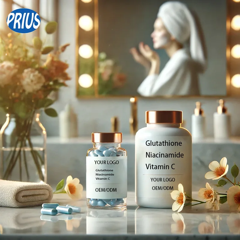 Private Label Whitening Capsules Niacinamide L-Glutathione Vitamin C 500mg Glutathione Capsules