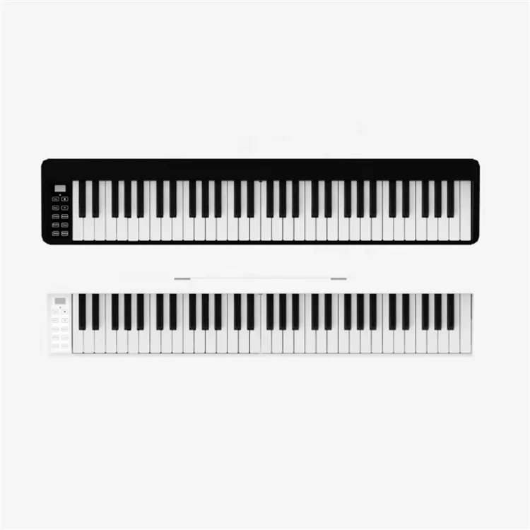 Factory wholesale Portable electronic organ musical instrument electric piano 61 keys keyboard piano for kids child Black piano