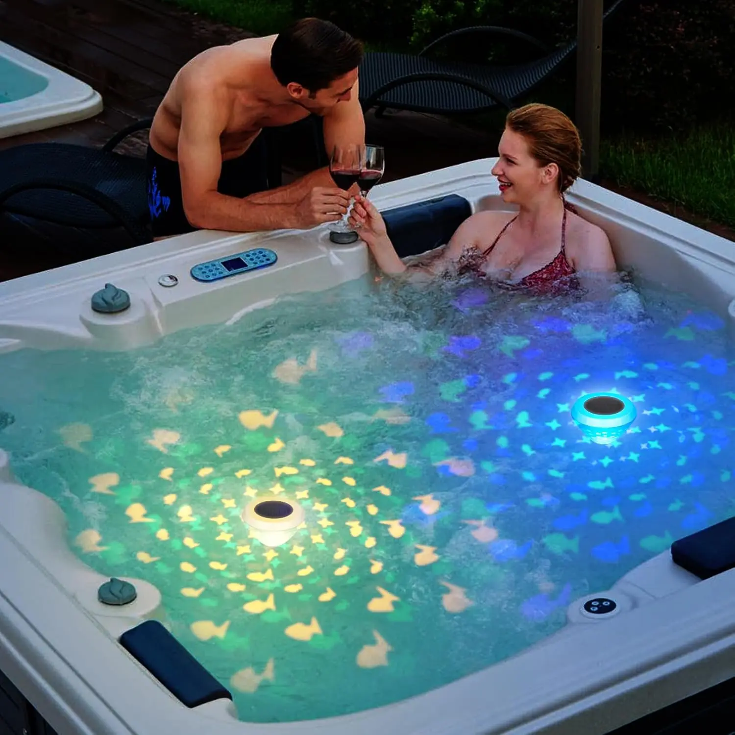 Rechargeable Waterproof Light up LED Hanging Pool Lights for Swimming Pools for Ponds